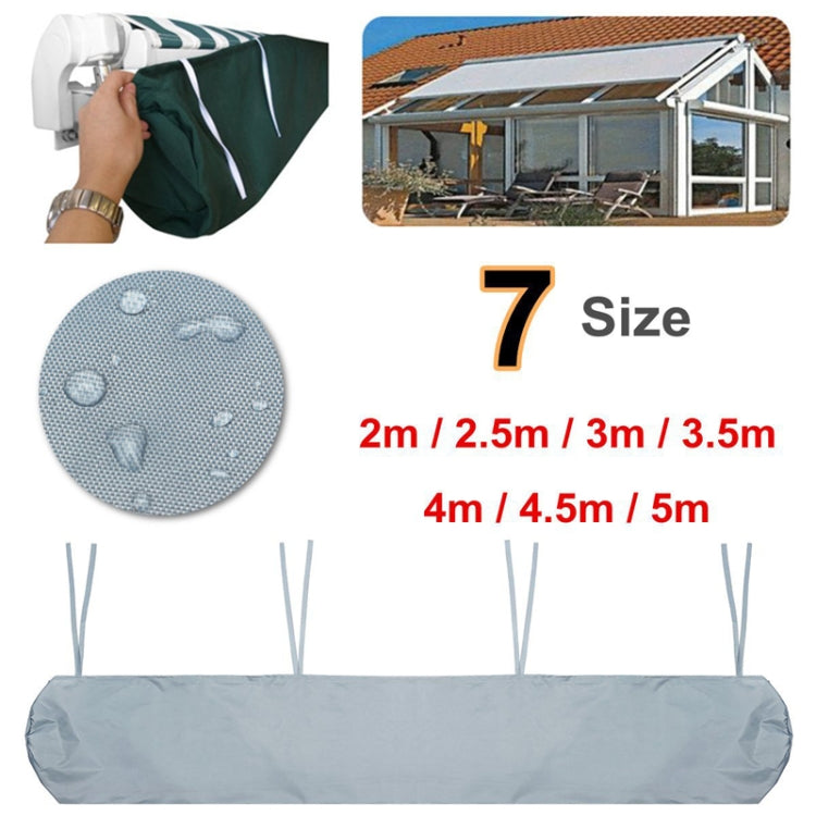 Outdoor Patio Canopy Awning Waterproof Cover Retractable Dustproof Protective Cover, 2m, 2.5m, 3m, 3.5m, 4m, 4.5m, 5m