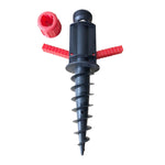 32mm Pipe Diameter Outdoor Beach Sun Umbrella Accessories Large Plastic Portable Spiral Ground Plug, 32mm Sun Umbrella Accessories