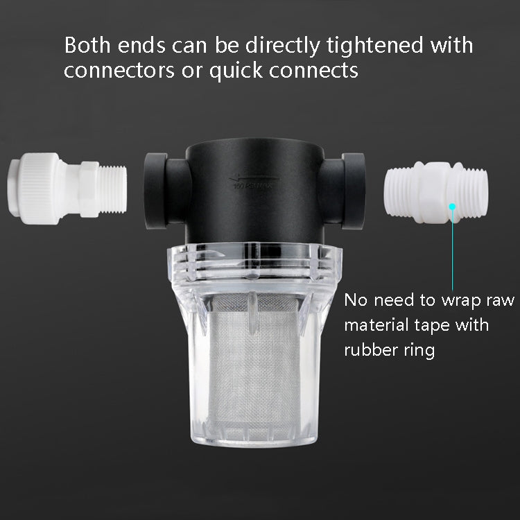 Water Pipe Front Plastic Filter Garden Irrigation Water Purifier, Specification:, 4 Points Interface 40 Mesh