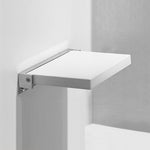 TX-116N-UP Bathroom Shower Seat Elderly Household Wall-Mounted Toilet Folding Stool, Black, White