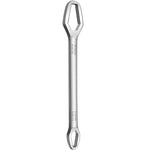 Multi-Function Plum Wrench Open Adjustment Double-Headed Self-Tightening Wrench, Black, Silver
