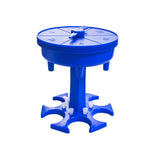 6 Cups Wine Dispenser Automatic Diversion Wine Pourer With Game Turntable, Style:, Round Blue with Transparent Cup, Round Blue with Color Cup, Round Gray with Transparent Cup, Round Gray with Color Cup, Round Brown with Transparent Cup                 ...