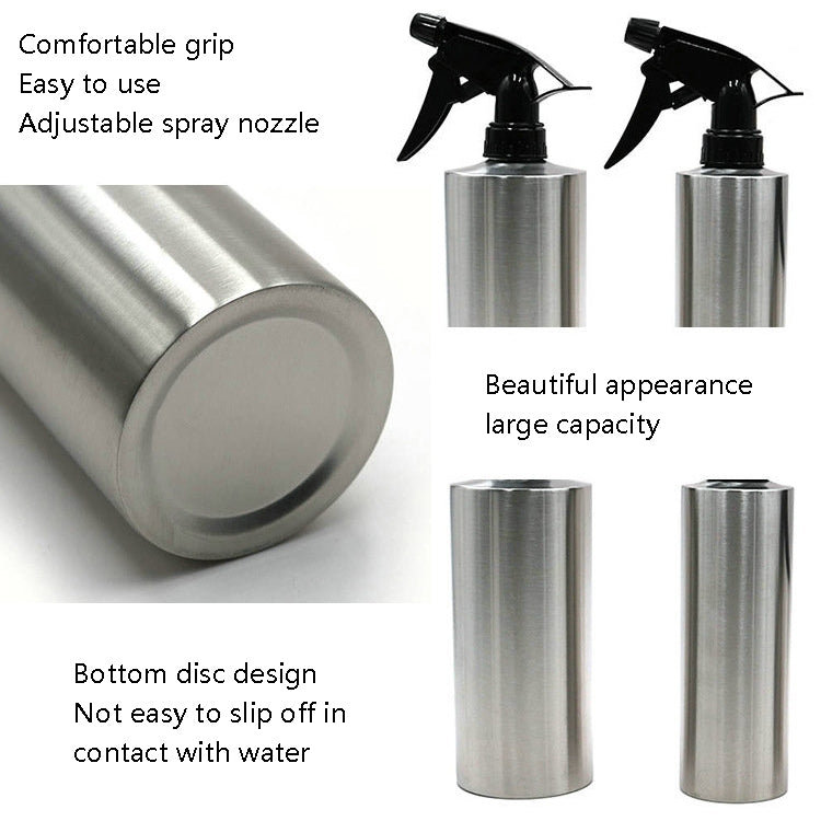 304 Stainless Steel Sprinkle Watering Can Pouring Flower Bottle, 250ml, 350ml
