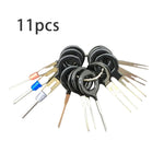 11 PCS Car Extractor Terminal Removal Tool Kit Electrical Wiring Crimp Connector Puller Release Pin Extractor Kit, 11 In 1