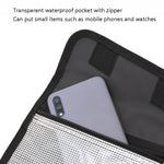 Splitable Fish Bait Bag With 6 PVC Self-Sealing Stickers Classification Storage Hanging Bag