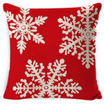 Christmas Linen Red Hug Pillowcase Without Pillow Core, 45 x 45cm