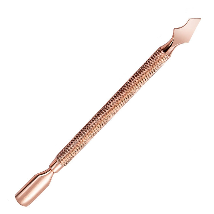 Stainless Steel Rose Gold Double-Headed Steel Push Dead Skin Scissors Nail Set,Style: D501, 01 Big Head, 02  Big Head, 03  Big Head, 04 Small Head, 05  Small Head, 06  Small Head, Dot Flower Needle, D501