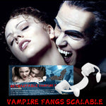 4 PCS Halloween Decoration Vampire Teeth Retractable Zombie Teeth,Packaging:, OPP, Plastic Box