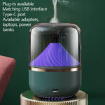 HX-930 Home Bedroom Round Mirror Essential Oil Aromatherapy Machine Ultrasonic Atomization Hydrating Spray Humidifier, Black, White, Green