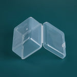 20 PCS Rectangular Plastic Box Transparent Stationery Storage Box PP Tool Parts Accessories Box, 20 PCS (Rectangular)