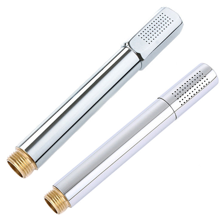 Brass Stainless Steel Hand-Held Pressurized Shower Head, Square, Round