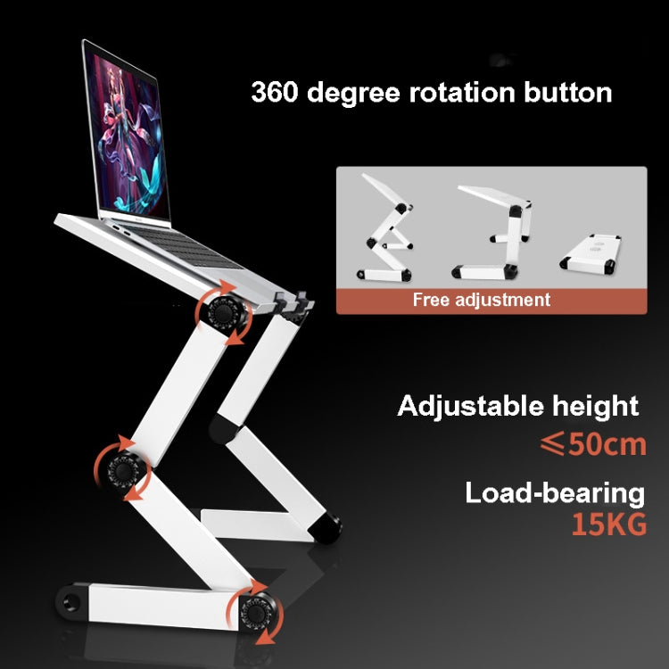 Oatsbasf Folding Computer Desk Laptop Stand Foldable Lifting Heightening Storage Portable Rack,Style:, L01 Black, L02 White, L02  Black