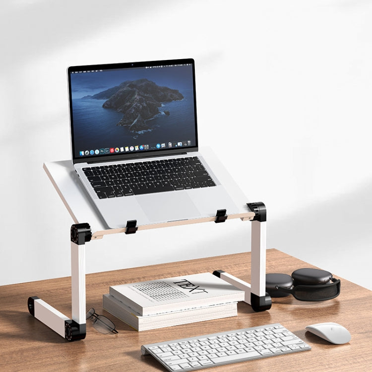 Oatsbasf Folding Computer Desk Laptop Stand Foldable Lifting Heightening Storage Portable Rack,Style:, L01 Black, L02 White, L02  Black