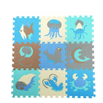 9pcs / Set Splicing Mobilization EVA Marine Foam Mats Children Educational Toys Puzzle Anti-skid And Anti-fall Crawling Mat