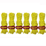 Outdoor Camping Tent Canopy Wind Rope Luminous Multi-Function Wind Rope Buckle Tent Fixed Rope, 4m x 4 Rolls, 4m x 6 Rolls