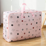 Oxford Cloth Quilt Moisture-Proof & Waterproof Storage Bag Zipper Portable Moving Luggage Bag, 70x50x30cm