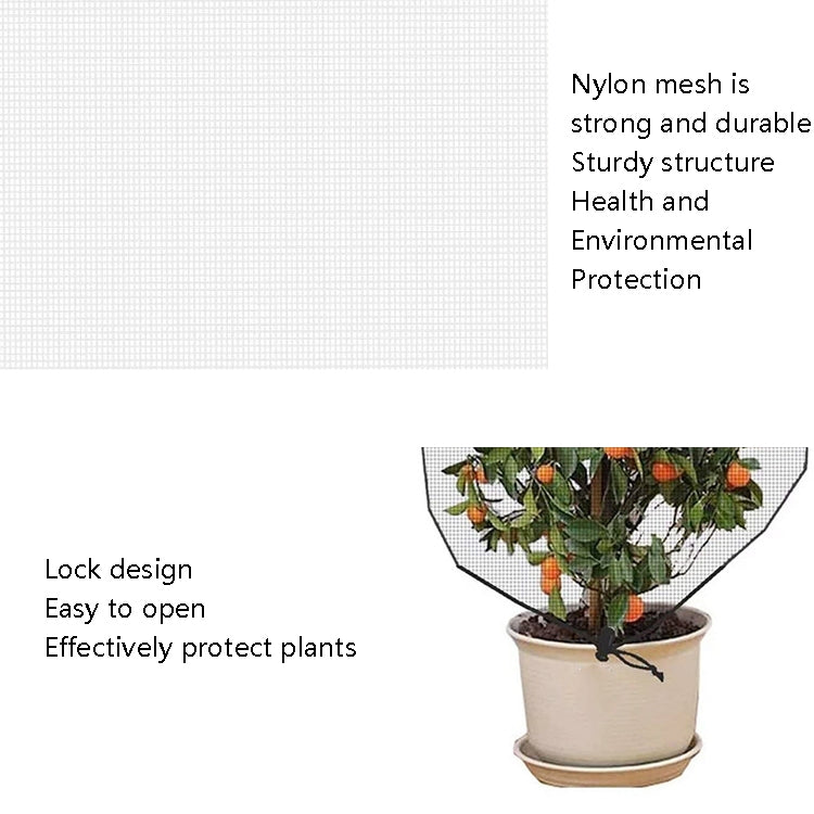 Plant Insect Cover Net With Drawstring Greenhouse Fruit Tree Bird Cover, 1x1.2m, 1x1.4m, 1.2x1.4m, 1x1.5m