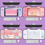 Cute Cat Ear Computer Keyboard Desk Pad Mouse Pad, 400 x 800 x 2mm