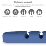 6 Holes Bear Silicone Desktop Data Cable Organizing And Fixing Device, 6 Holes