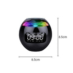 ZXL-G90 Portable Colorful Ball Bluetooth Speaker, Style:, Clock Version (White), Sensor Version (Black), Clock Version (Pink), Sensor Version (White), Sensor Version (Pink)