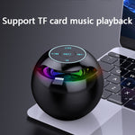 ZXL-G90 Portable Colorful Ball Bluetooth Speaker, Style:, Clock Version (White), Sensor Version (Black), Clock Version (Pink), Sensor Version (White), Sensor Version (Pink)