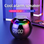 ZXL-G90 Portable Colorful Ball Bluetooth Speaker, Style:, Clock Version (White), Sensor Version (Black), Clock Version (Pink), Sensor Version (White), Sensor Version (Pink)