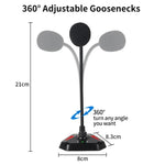 MI520 Desktop Computer Gooseneck Condenser Microphone, USB Version with RGB Breathing Lamp