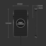 C7 Car Navigation 2 In 1 Multi-Function Non-Slip Pad USB Wireless Charger, C7 USB Interface