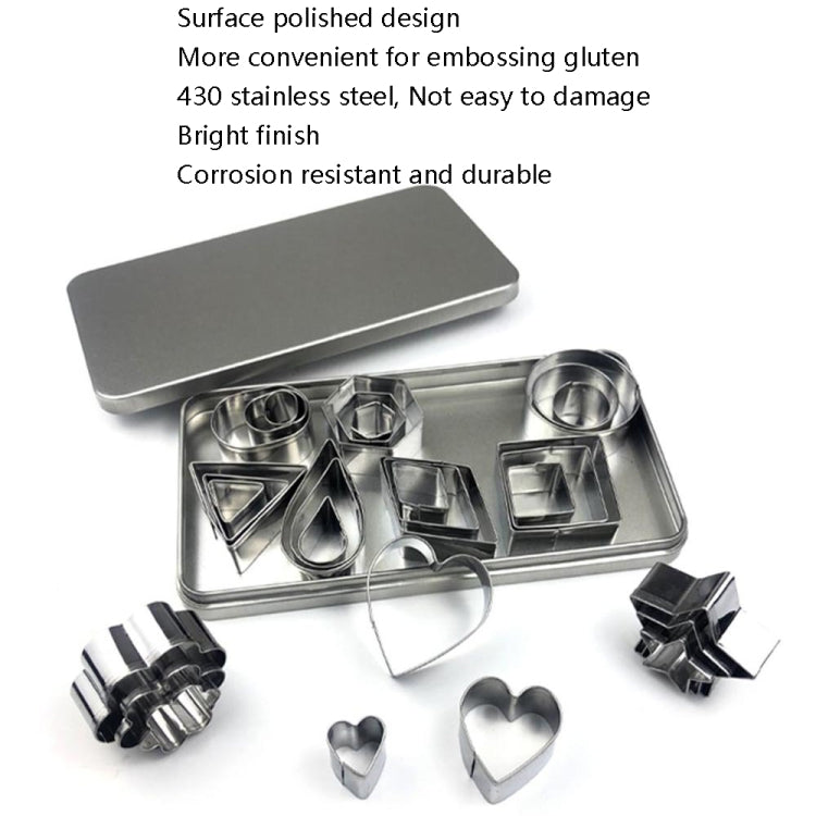 Stainless Steel Biscuit Mold, 30 PCS / Set, 27 PCS / Set