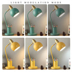 YY-1109 Student Desk LED Eye Protection Lamp with Pen Holder, CN Plug, Specification:, Tricolor, without Bulb