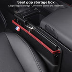 SUSISUN 049 Multifunctional Car Seat Slit Storage Box, Black, Brown, Wine Red, Beige