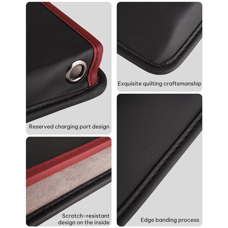 SUSISUN 049 Multifunctional Car Seat Slit Storage Box, Black, Brown, Wine Red, Beige