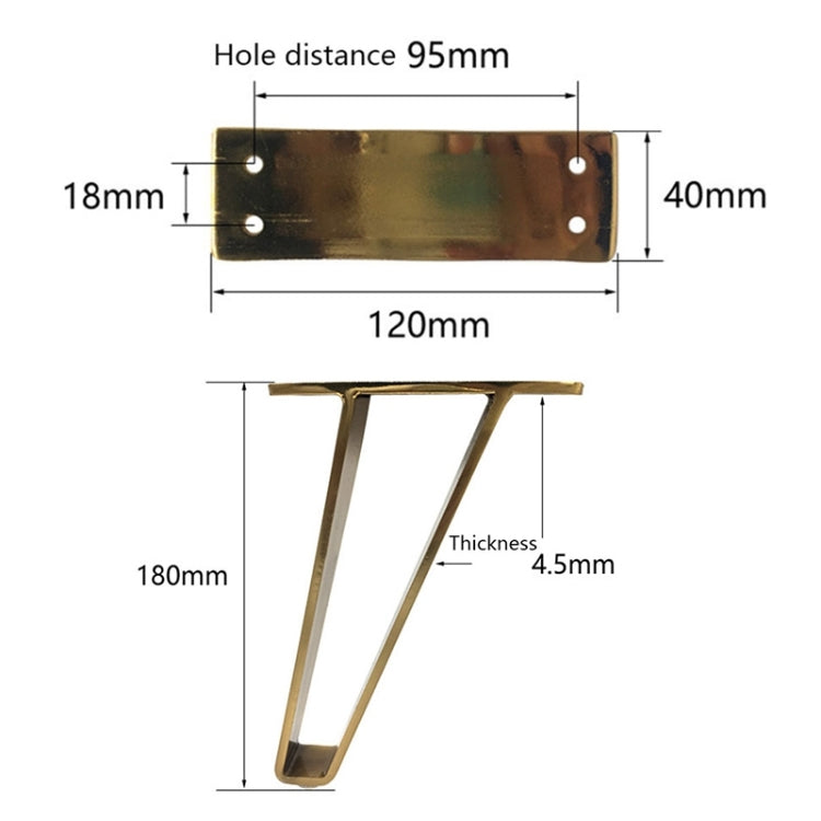 LH-GB0001 Thickened Load-Bearing Sofa TV Cabinet Support Legs, Height:, 15cm, 18cm