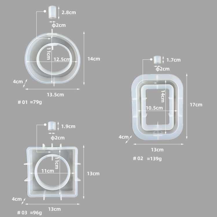 DIY Vase Epoxy Mould Simple Vase Make Tool, Rectangle, Irregular Circle, Heart Shaped