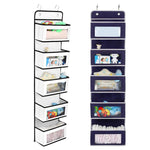 Five-Layer Non-Woven Door Rear Storage Hanging Bag, Five-Layer Non-Woven White, Five-Layer Non-Woven Blue