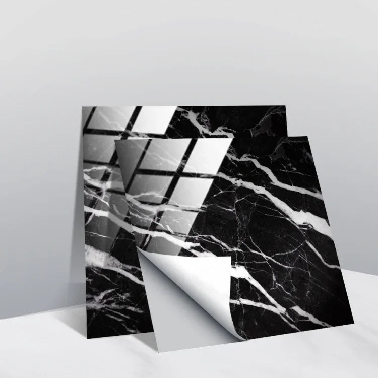 PVC Crystal Covered Film Geometric Pattern Tile Wall Sticker, 20 PCS 15cm