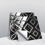 PVC Crystal Covered Film Geometric Pattern Tile Wall Sticker, 20 PCS 20cm