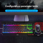ZIYOU LANG T2 88 Keys Gaming Mechanical Luminous Keyboard and Mouse Set, Cable Length: 1.6m, T2 Black, T2 White