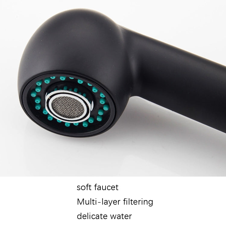 Pull-Out Hot And Cold Telescopic Scrubbed Water Tank Faucet, Copper Chrome, Copper Black, Zinc Alloy Chrome, Zinc Alloy Black