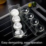 Household Food Grade Transparent Round Ice Cube Mold, Size: Large, Small, Medium, Large