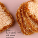 Bread Dish Towel Acrylic Polyester Dish Cloth, 6 PCS / Bag