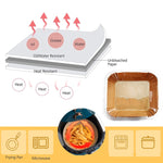 50pcs / Box Air Fryer Liner Baking Oil-absorbing Oil-proof Paper Tray, Normal Color 50 PCS, White 50 PCS