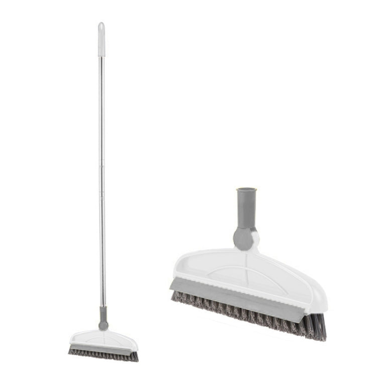 Hard Bristle Crevice  Brush Long Handle Floor Brush Wiper,Style:, 2-section Rod, 3-section Rod