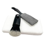 3 PCS / Set Car Detail Slit Brush Tire Cleaning Brush, 3 PCS / Set