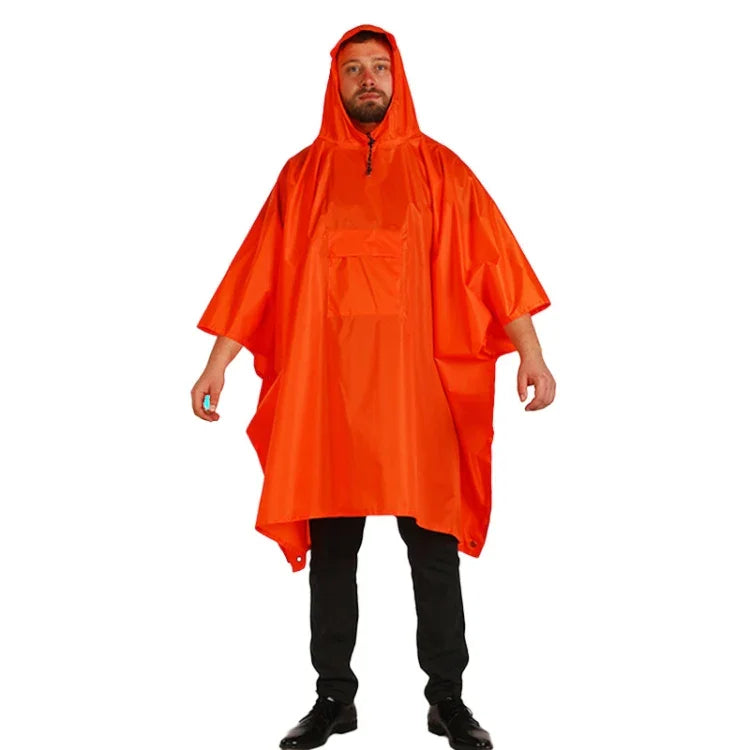 3 In 1 Raincoat Backpack Mountaineering Outdoor Hiking Rain Cape