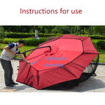 HY-0205 300 x 230 cm Outdoor Parasol Anti-mosquito Net Cover, Square Umbrellas, Folding Tents