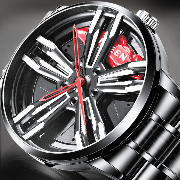 FNGEEN L001 Motorcycle Element Wheel Metal Men Watch, Black steel Red Surface, Black Steel Green Surface, White Steel Red Surface, White Steel Green Surface, Black Net Black Steel Red Surface, Black Net Black Steel Green Surface                        ...
