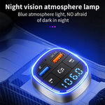 QC3.0 Fast Charge Car Bluetooth MP3 Player Car FM Transmitter, QC3.0 Fast Charge