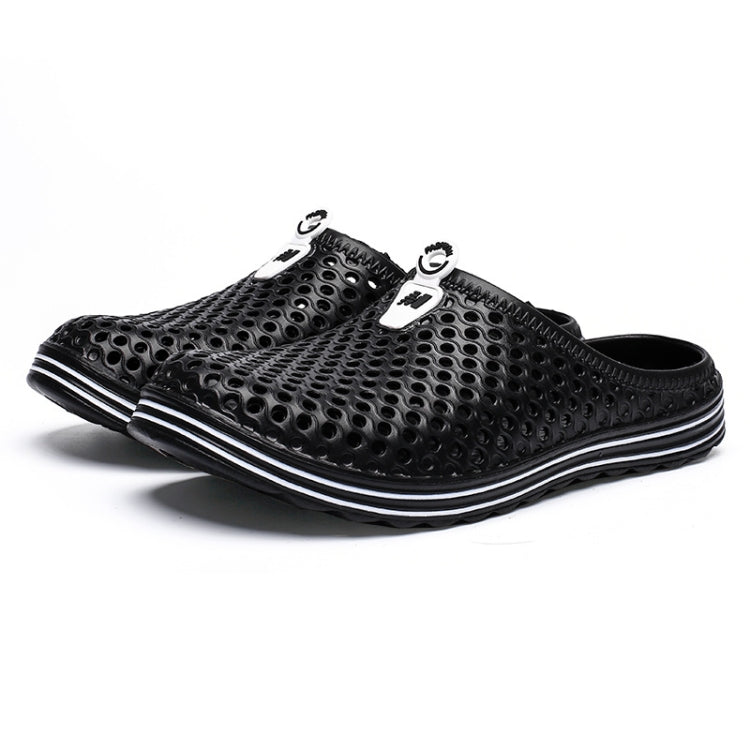 X902 Summer Beach Shoes Non-Slip Flip Llops Couple Slippers Men Hole Shoes, 45