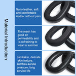 2 PCS Earmuff Head Beam For Sennheiser GSP600 GSP500 GSP670,Style:, Head Beam, Lambskin, Mesh Cloth, Ice Gel, Nanosplicing